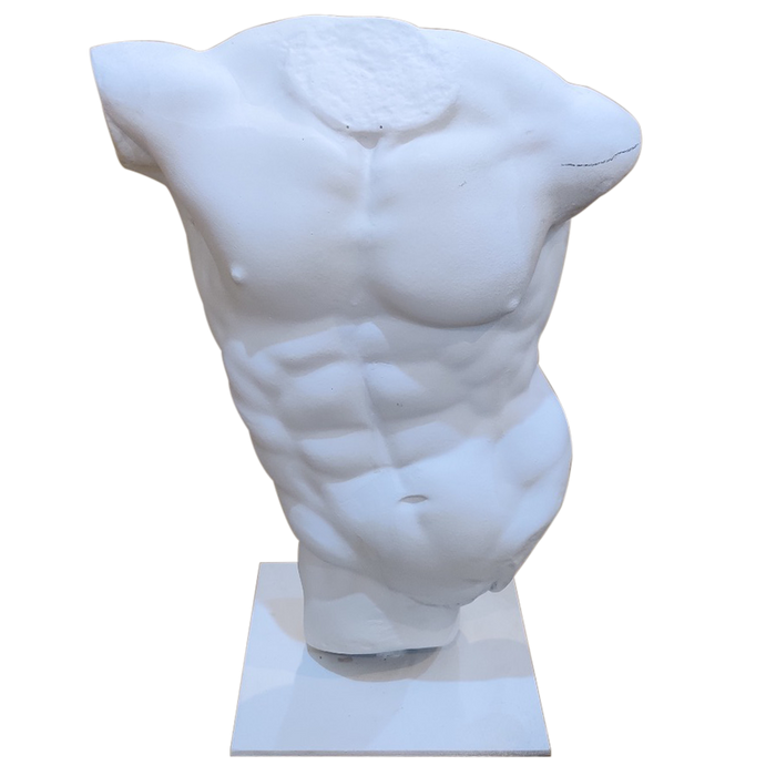 Handmade Fiberglass Classical Male Body Sculptures | Suitable For Decor or Display, Modern, Durable and Stylish