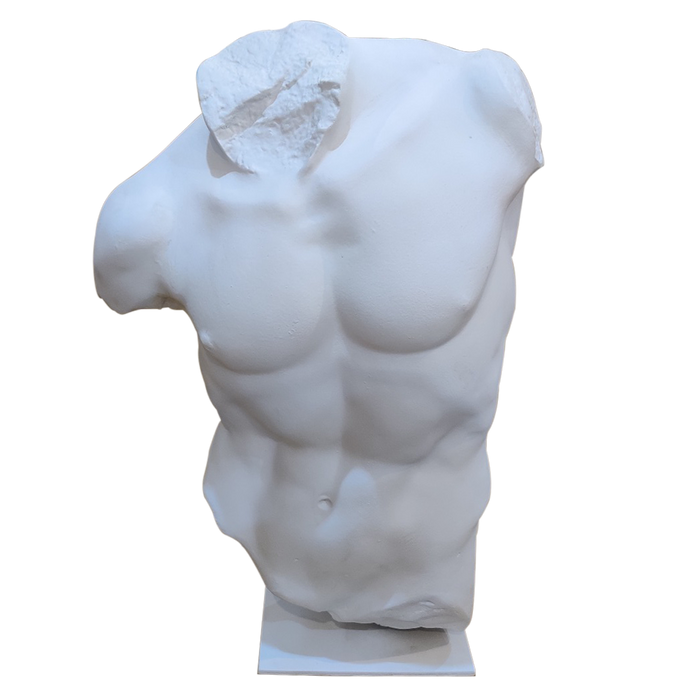 Handmade Fiberglass Classical Male Body Sculptures For Decor (To Display), Stylish, Modern and Durable