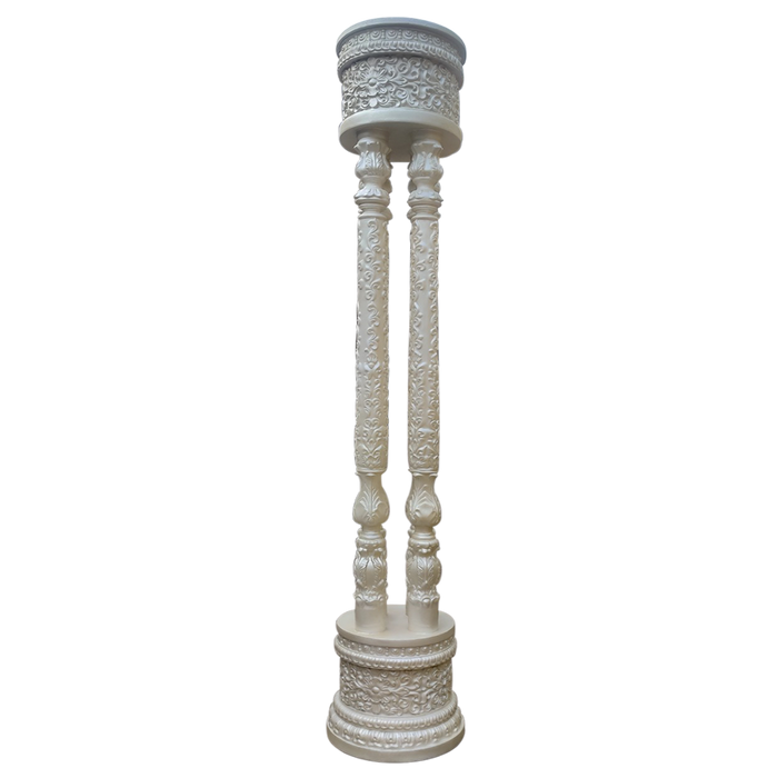 Handmade Fiberglass Pillar For Decor at Wedding, Mandap, Stage and Others, Unique Designs, Variety Of Shapes
