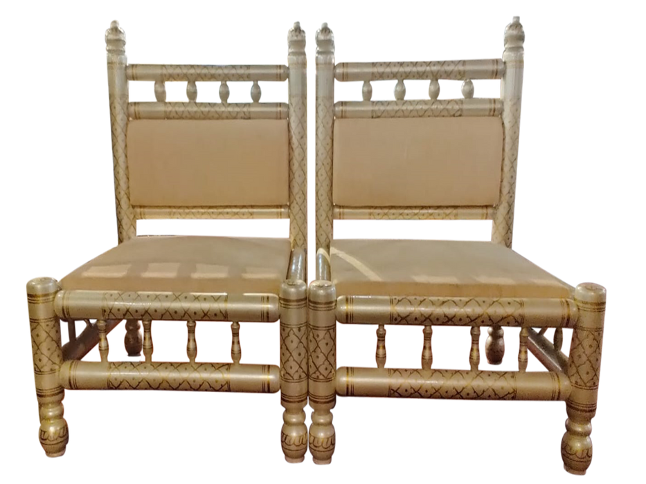 Pair Of Wooden Chairs For Home, Wedding and Event | Unique Designs and Stylish