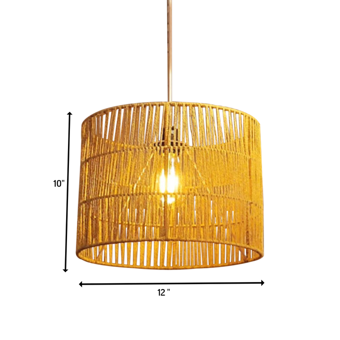 Basket Cane Lamp Hanging | Suitable Home Decor, Wedding, Event and Others, Stylish and Rustic