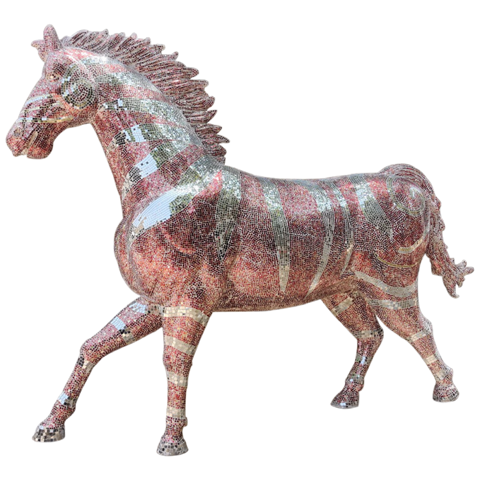 Handmade Fiberglass Horse Statue Decorative Showpiece For Wedding, Event and Home Decor | Durable and Unique Style