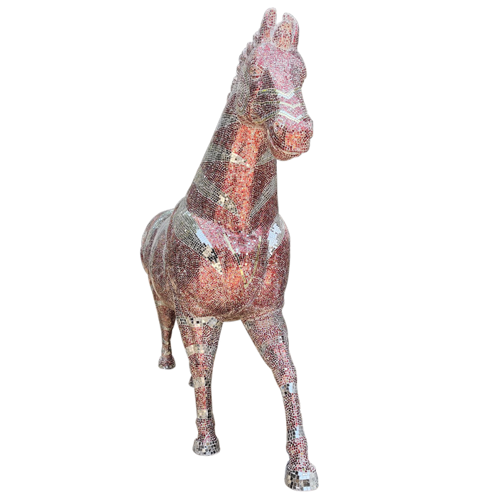 Handmade Fiberglass Horse Statue Decorative Showpiece For Wedding, Event and Home Decor | Durable and Unique Style