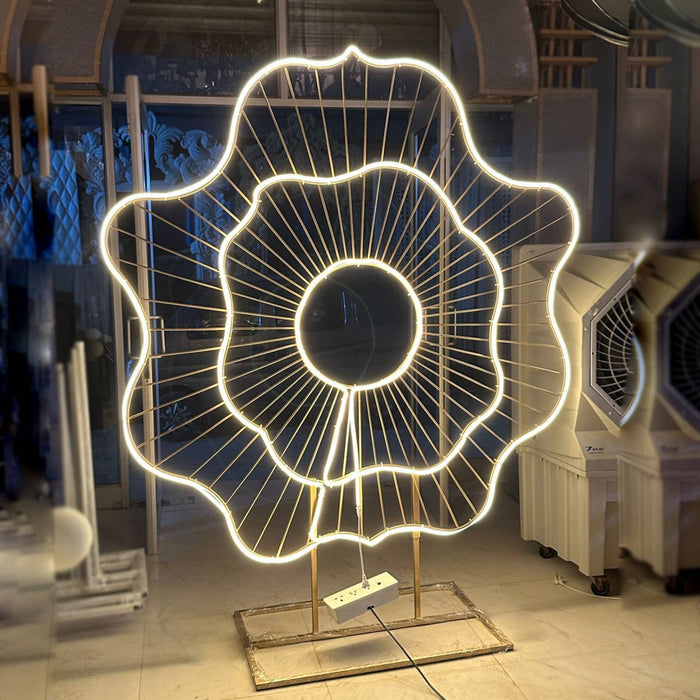 Customized and Innovative Led Neon Flower Backdrop | Perfect For Various Decor Prospective at Wedding, Party, Event and Others