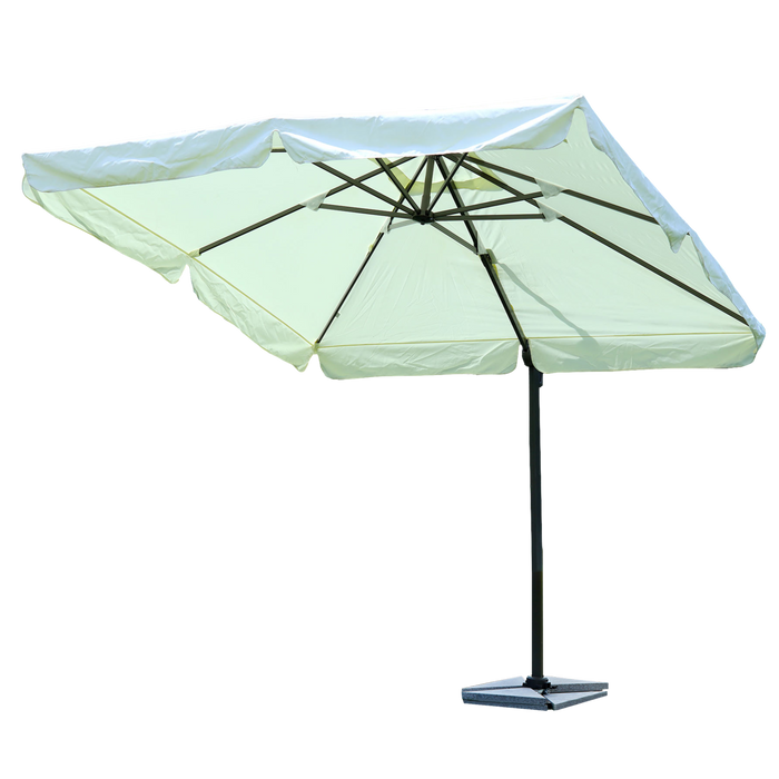 Side Pole and Center Pole Waterproof Outdoor Umbrella For Various Decor at Backyard, Terrace, Garden, Lawn, Cafe, Resort and Others