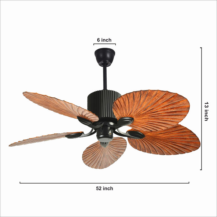 Modern Ceiling Fan For Home (Bedroom, Living Room), Office, Farmhouses and Others, Color (Brown), Remote Control Options